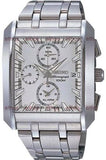 Seiko Sportura Quartz Men Watches in Square case & Silver Dial SNA767P1