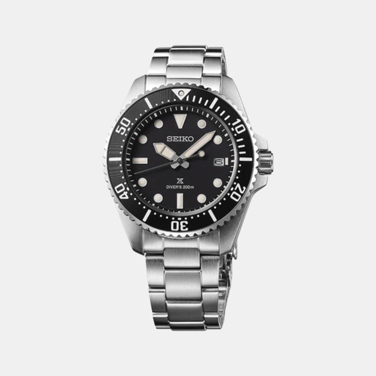 Prospex Men Solar Black Dial Analog Stainless Steel Watch SNE597P1