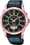 Seiko Premier Quartz Men Watches in Round case & Black Dial SNQ128P1