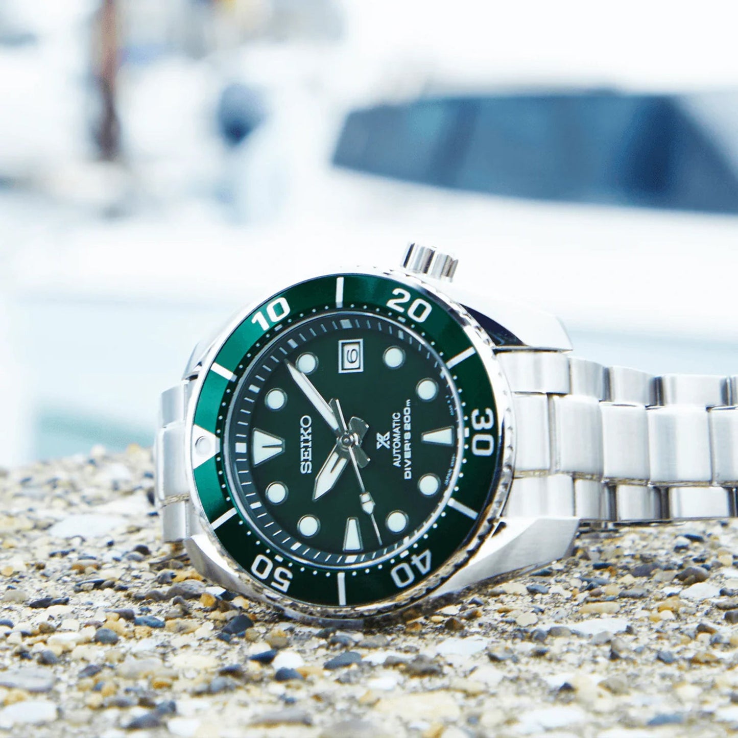 Prospex Men Automatic Green Dial Analog Stainless Steel Watch SPB103J1