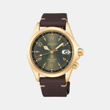 Prospex Men Automatic Green Dial Analog Leather Watch SPB210J1