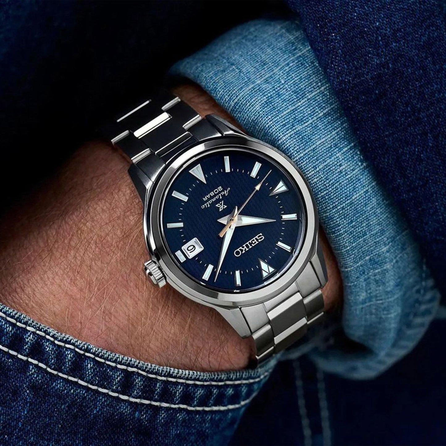 Prospex Men Automatic Blue Dial Analog Stainless Steel Watch SPB249J1