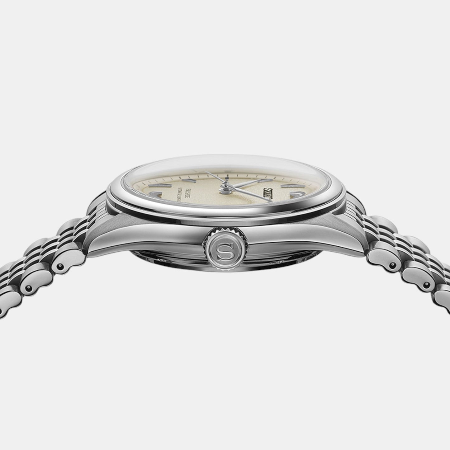 Presage Men Automatic Beige Dial Analog Stainless Steel Watch SPB463J1