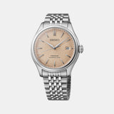 Presage Men Automatic Beige Dial Analog Stainless Steel Watch SPB467J1