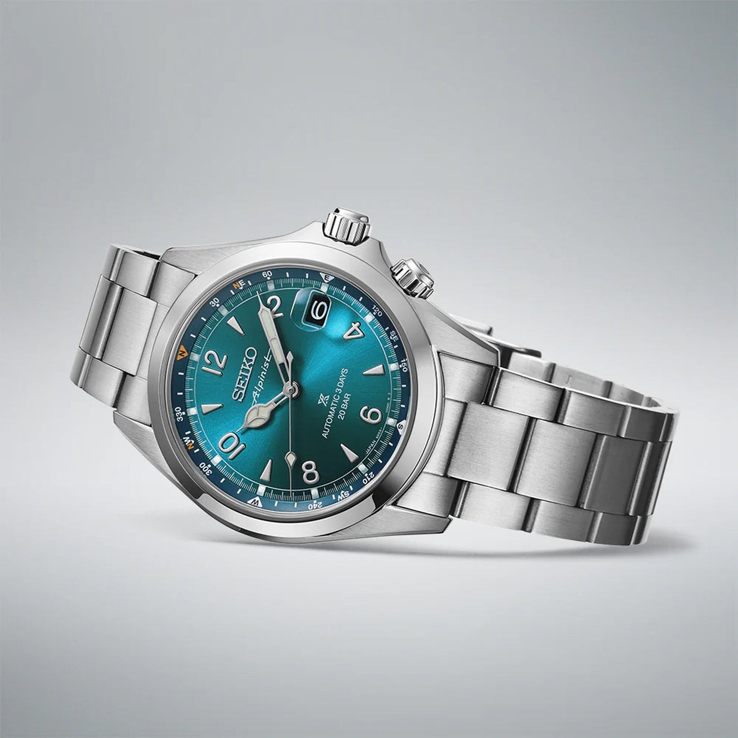 Prospex Men Automatic Teal Dial Analog Stainless Steel Watch SPB503J1