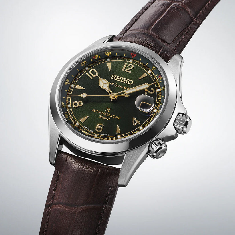 Prospex Men Automatic Green Dial Analog Leather Watch SPB507J1