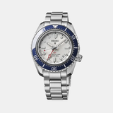 Prospex 1968 Heritage Diverâ€™s GMT 60th Anniversary Men Automatic White Dial Analog Stainless Steel Watch SPB519J1