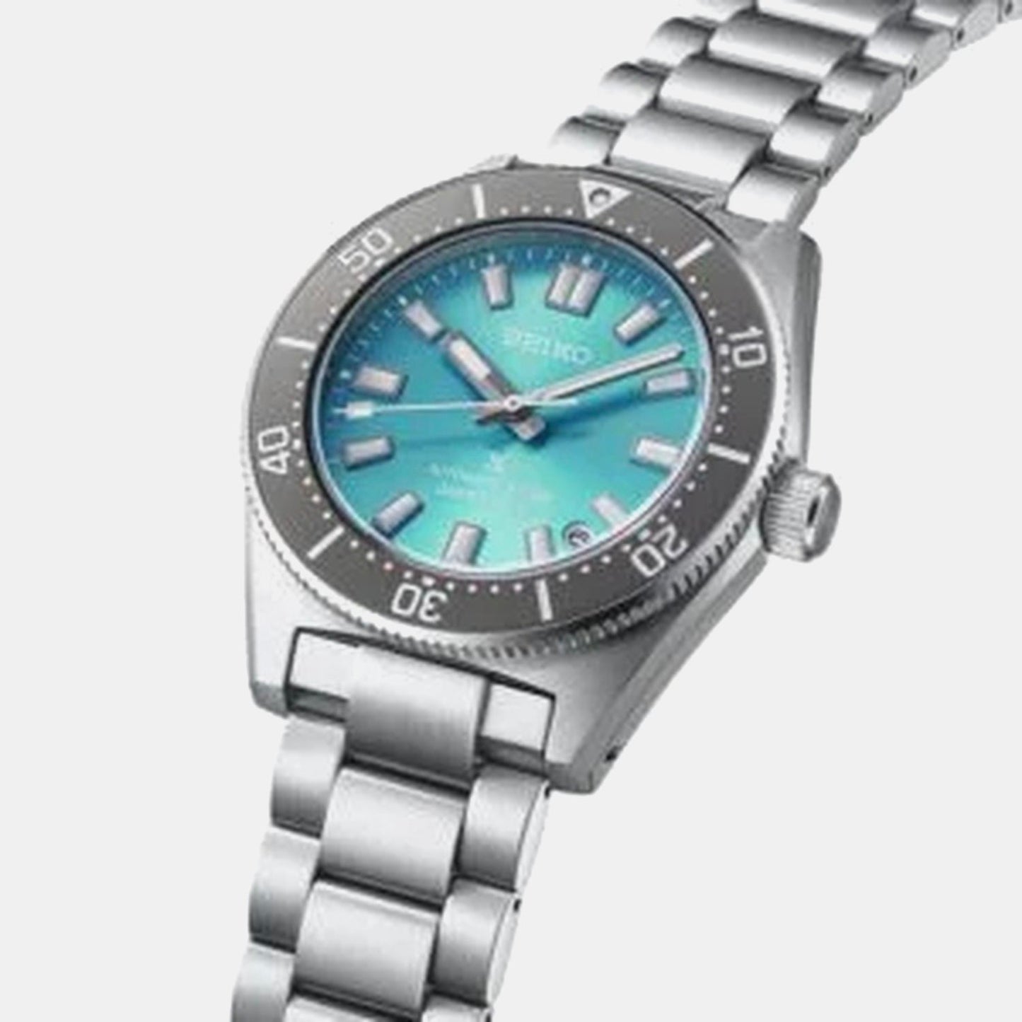 Prospex 1965 Heritage Diverâ€™s Watch Save the Ocean Limited Edition Men Automatic Teal Dial Analog Stainless Steel Watch SPB545J1