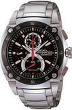 Seiko Sportura Quartz Men Watches in Round case & Black Dial SPC001P1