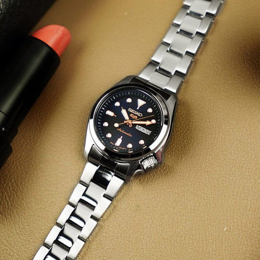 5 Sports Women Automatic Blue Dial Analog Stainless Steel Watch SRE003K1