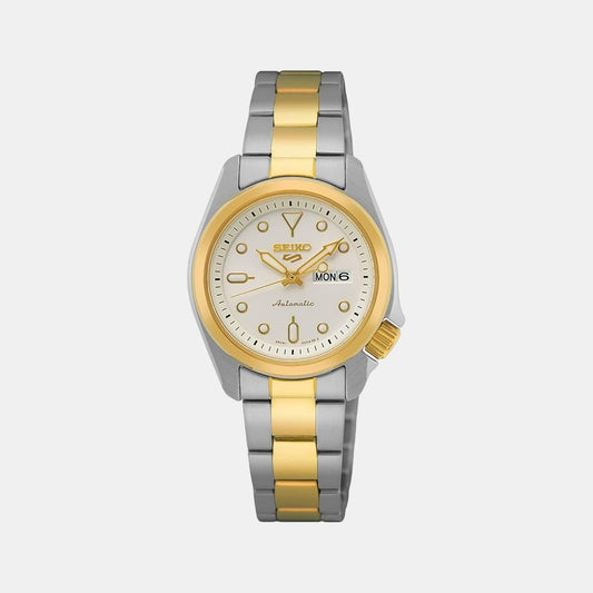 5 Sports Women Automatic Silver Dial Analog Stainless Steel Watch SRE004K1