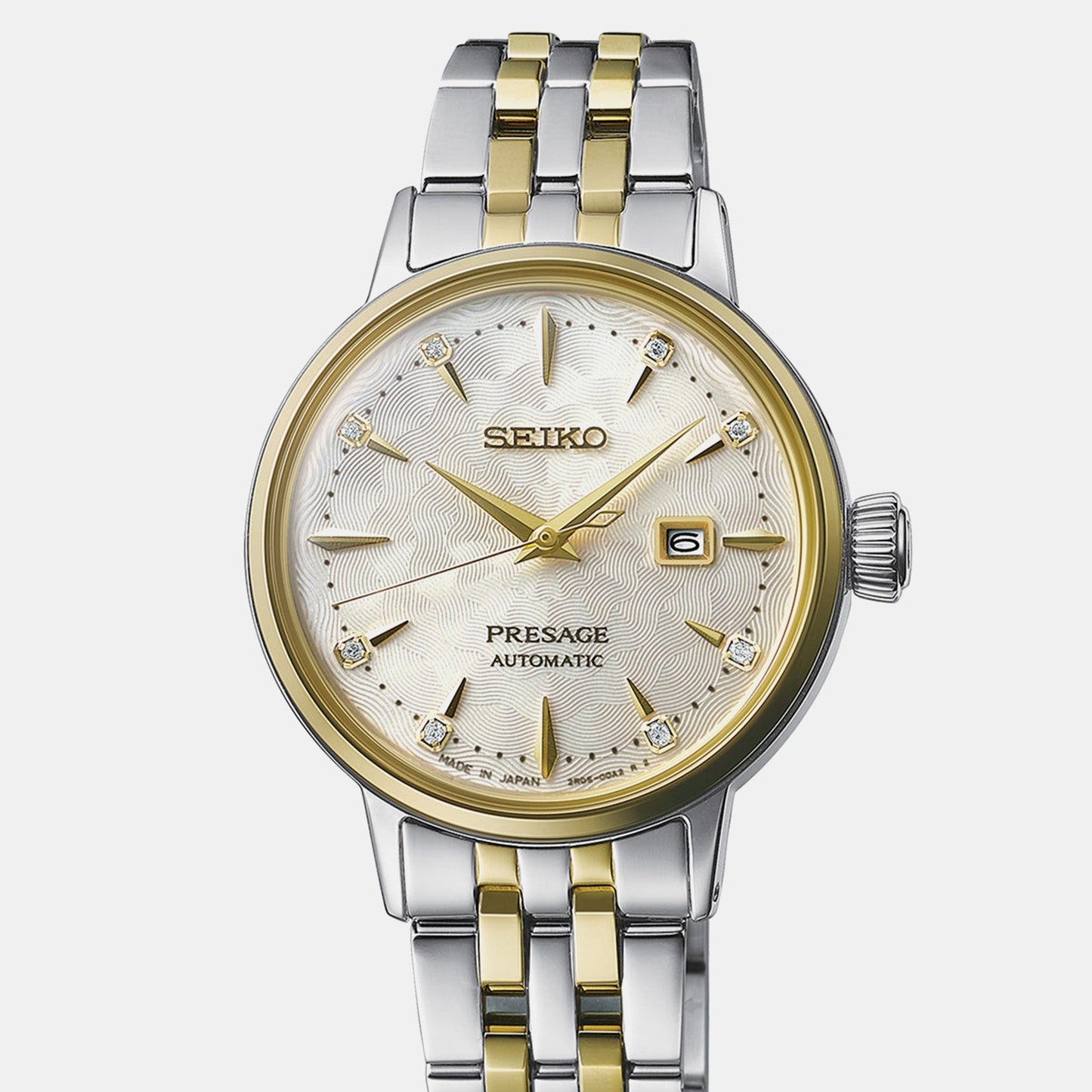 Presage Women Automatic White Dial Analog Stainless Steel Watch SRE010J1
