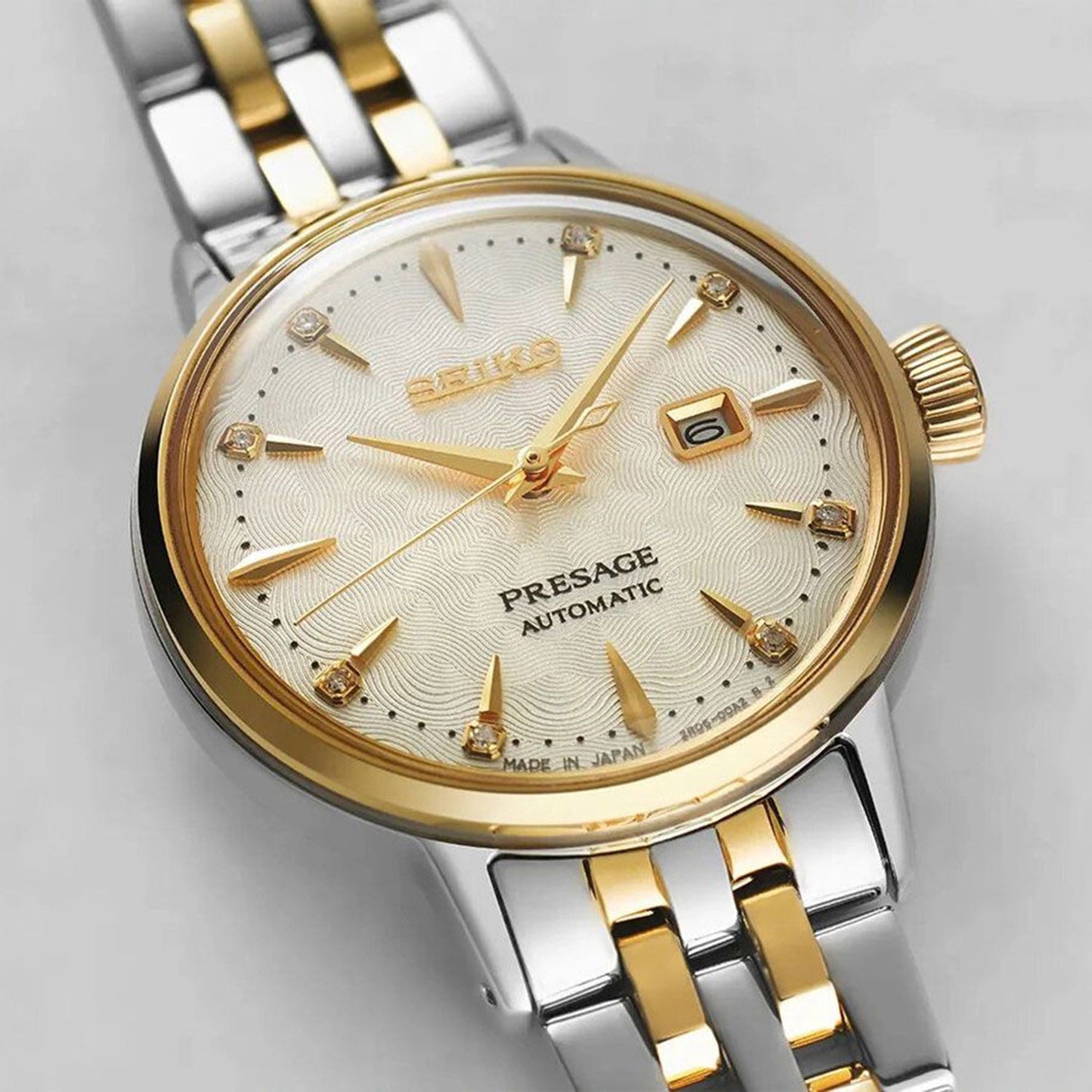 Presage Women Automatic White Dial Analog Stainless Steel Watch SRE010J1