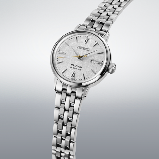 Presage Women Automatic White Dial Analog Stainless Steel Watch SRE017J1