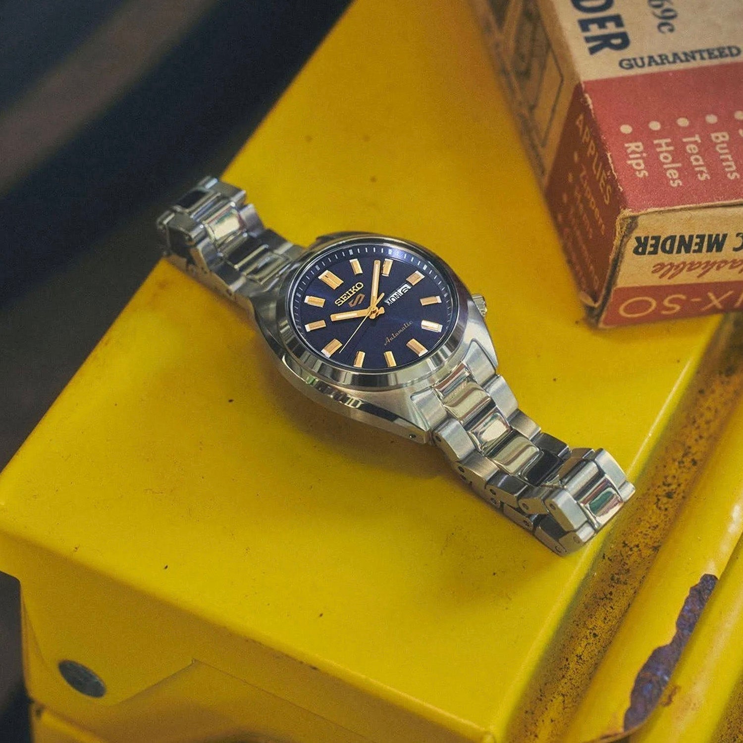 5 Sports Women Automatic Blue Dial Analog Stainless Steel Watch SRE021K1