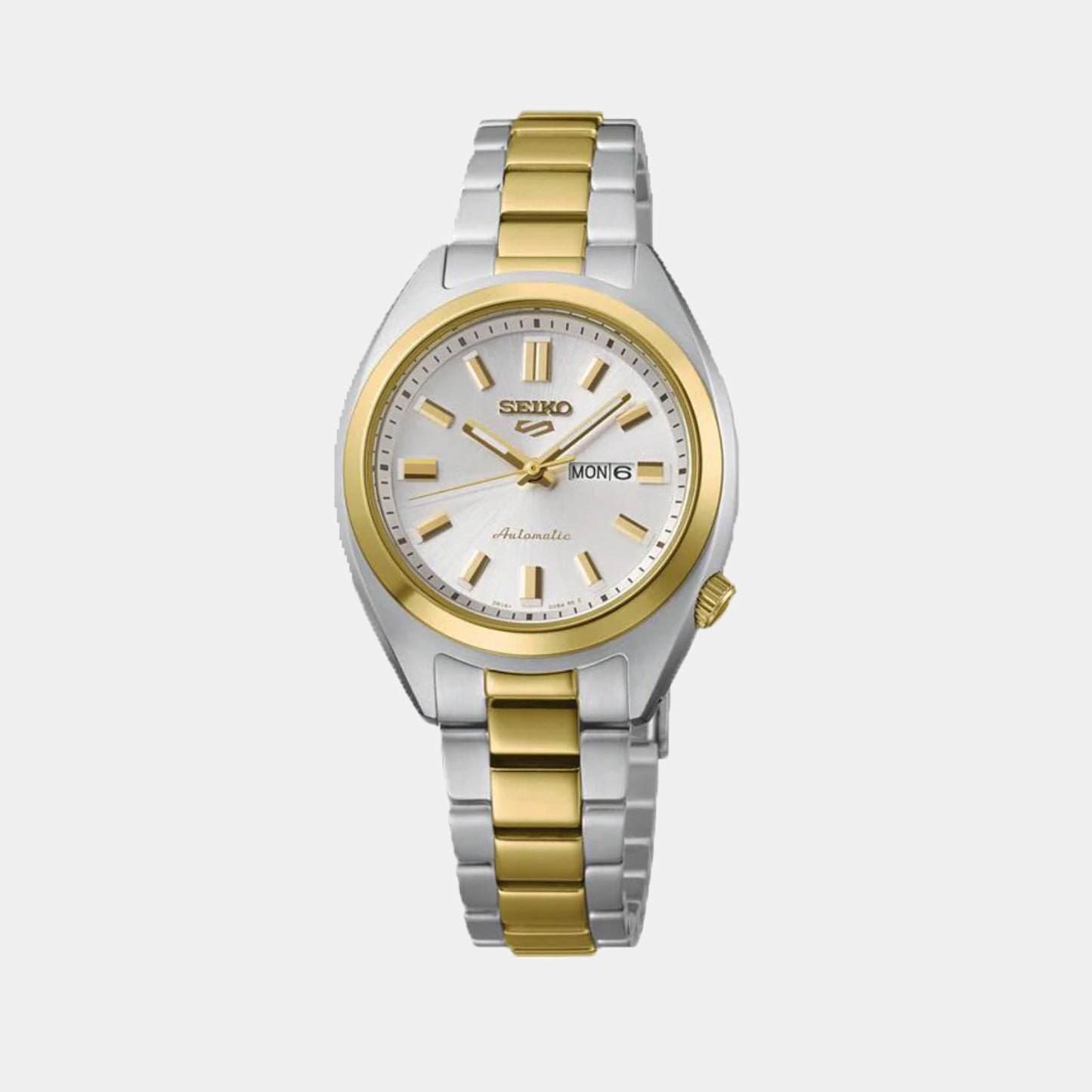 5 Sports Women Automatic Silver Dial Analog Stainless Steel Watch SRE024K1