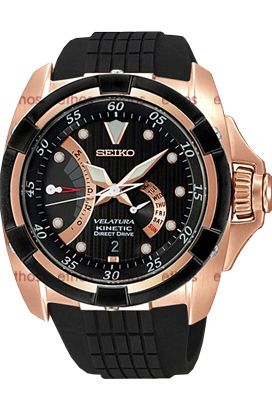 Seiko Velatura Quartz Men Watches in Round case & Black Dial SRH006P1