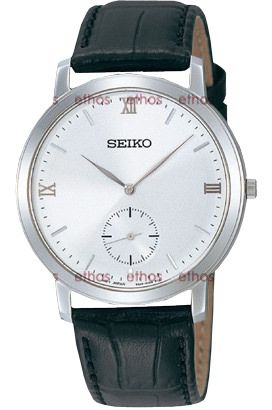 Seiko Conceptual Quartz Men Watches in Round case & Silver Dial SRK015P1