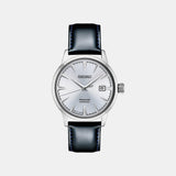 Presage Men Automatic Silver Dial Analog Leather Watch SRPB43J1