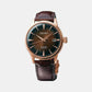 Presage Men Automatic Brown Dial Analog Leather Watch SRPB46J1