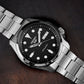 5 Sports Men Automatic Black Dial Analog Stainless Steel Watch SRPE55K1
