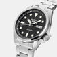 5 Sports Men Automatic Black Dial Analog Stainless Steel Watch SRPE55K1