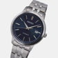 Dress Men Automatic Blue Dial Analog Stainless Steel Watch SRPH87K1