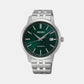 Dress Men Automatic Green Dial Analog Stainless Steel Watch SRPH89K1