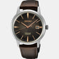 Presage Men Automatic Brown Dial Analog Leather Watch SRPJ17J1