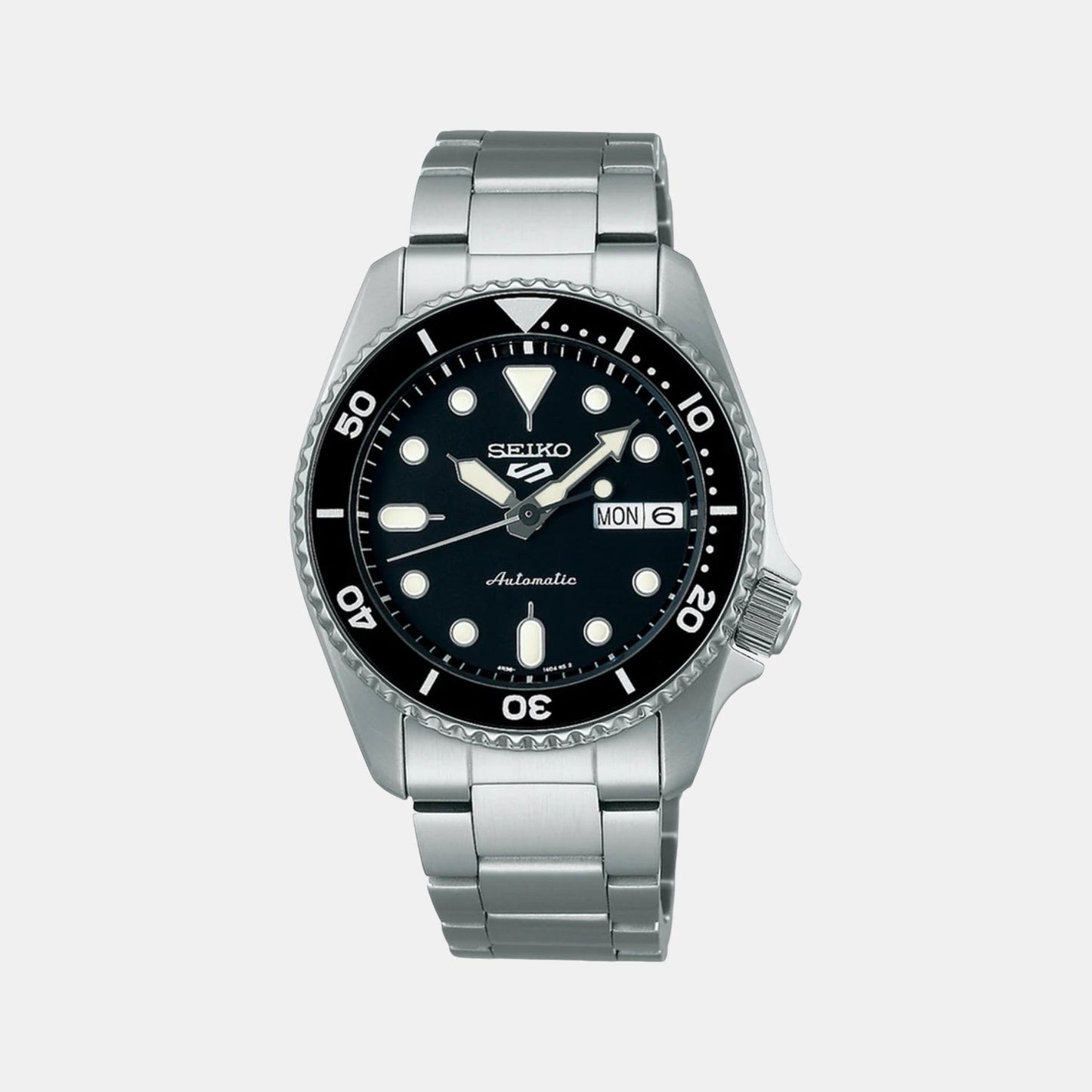 5 Sports Men Automatic Black Dial Analog Stainless Steel Watch SRPK29K1