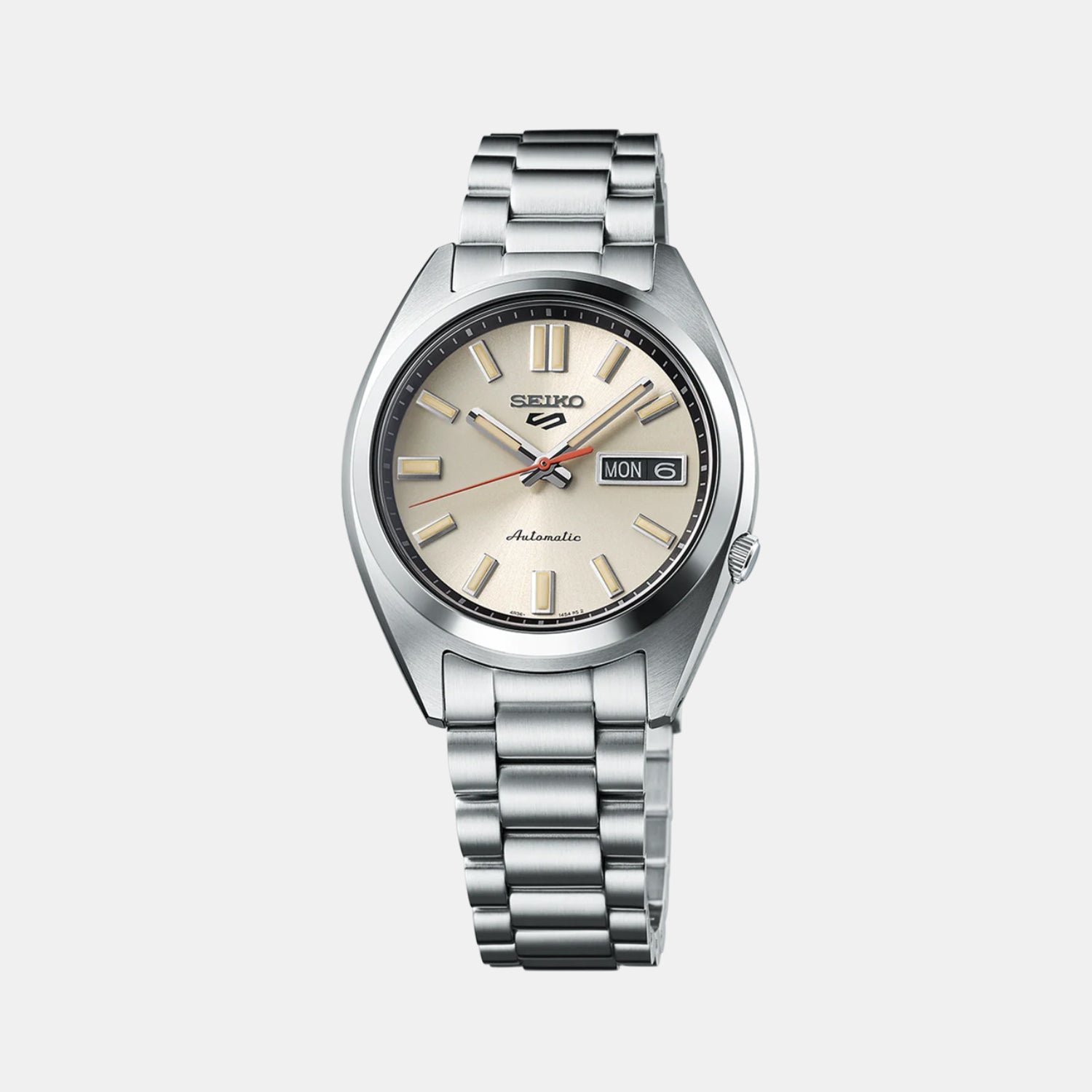 5 Sports Men Automatic Beige Dial Analog Stainless Steel Watch SRPK91K1