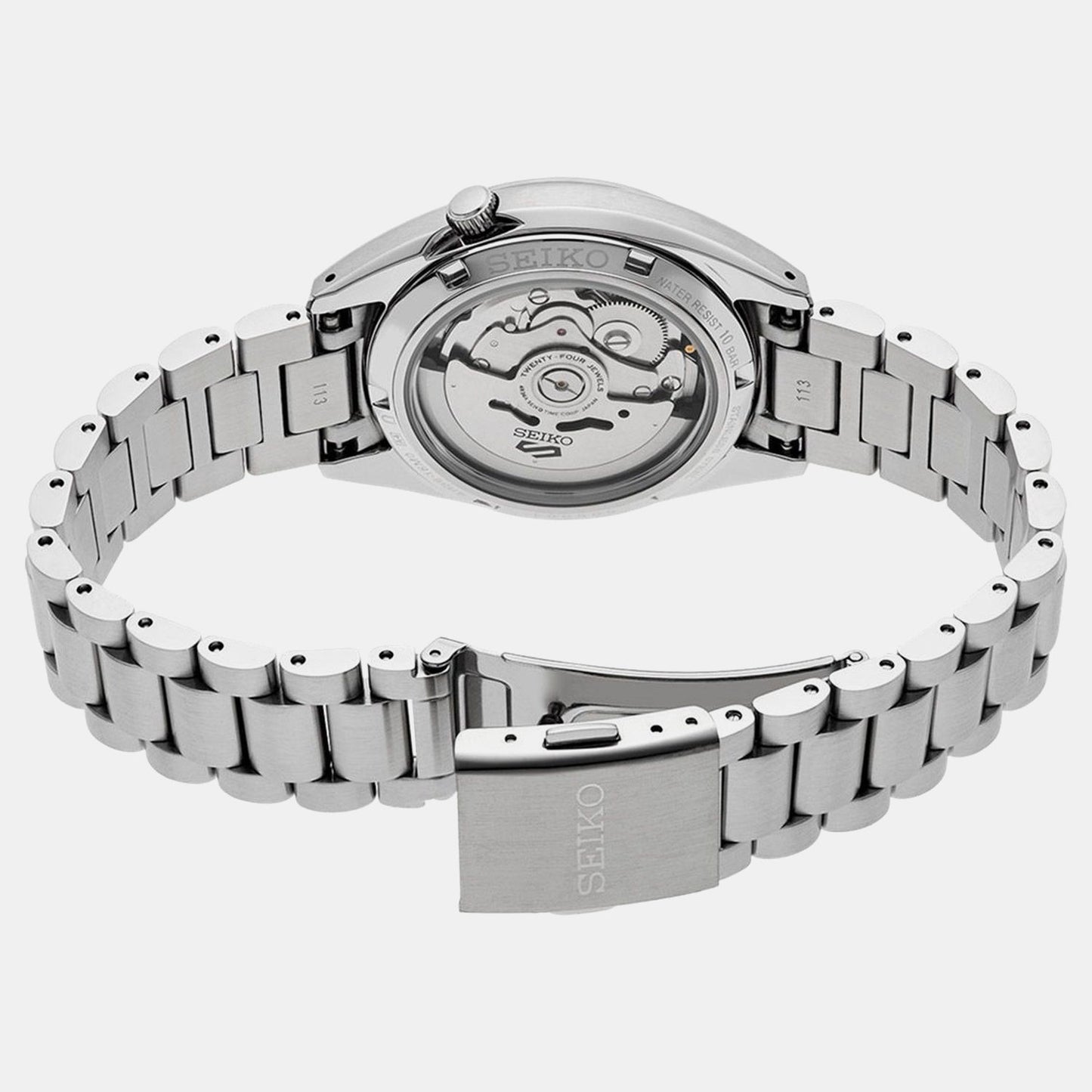 5 Sports Men Automatic Blue Dial Analog Stainless Steel Watch SRPL55K1