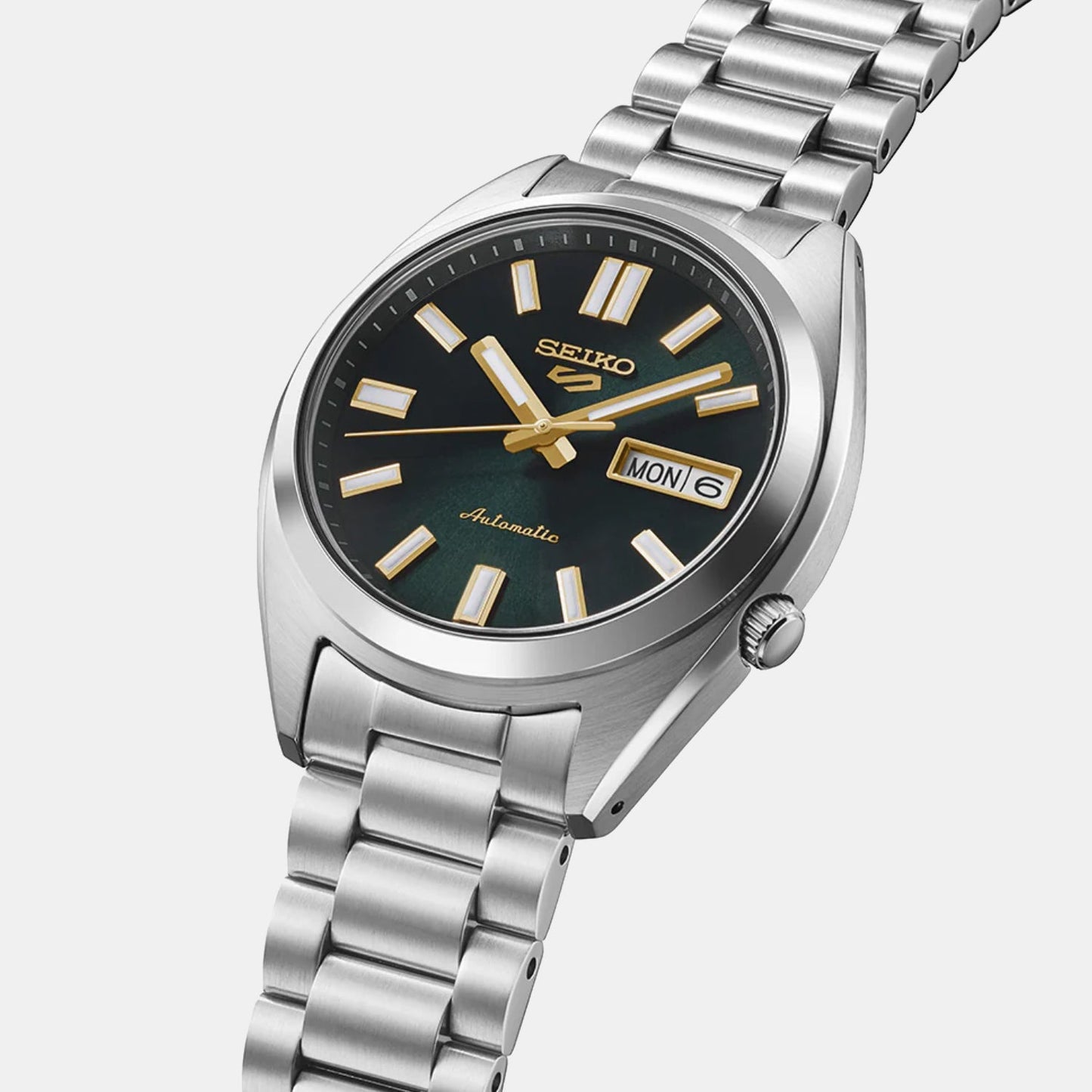 5 Sports SNXS Vintage Gold Collection Men Automatic Green Dial Analog Stainless Steel SRPL57K1