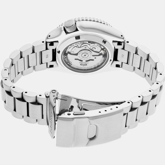 5 Sports Men Automatic Blue Dial Analog Stainless Steel Watch SRPL83K1