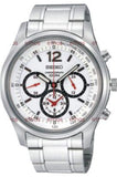 Seiko Conceptual Quartz Men Watches in Round case & White Dial SRW007P1