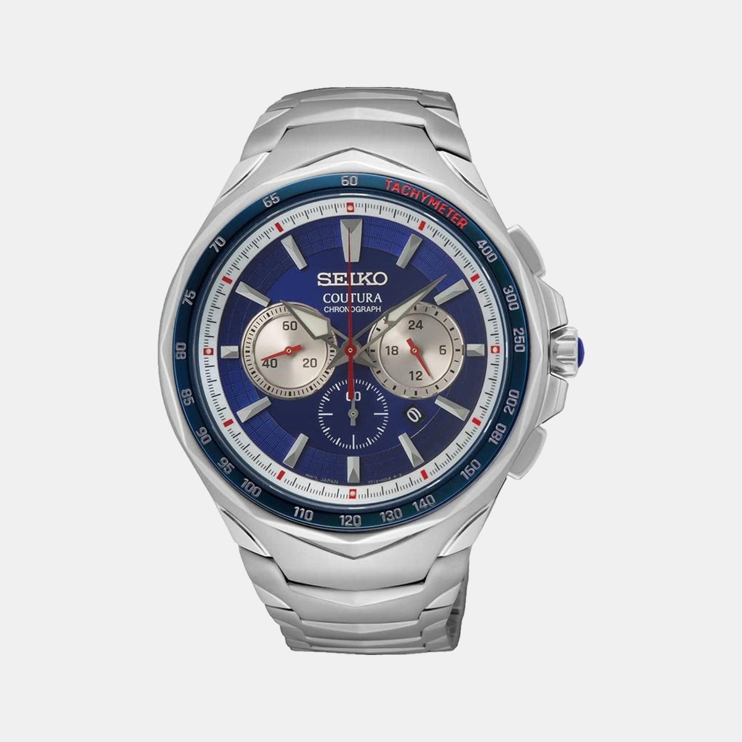 Coutura Men Quartz Blue Dial Chronograph Stainless Steel Watch SRWZ21P9