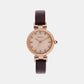 Dress Women Quartz Pink Dial Analog Leather Watch SRZ548P1
