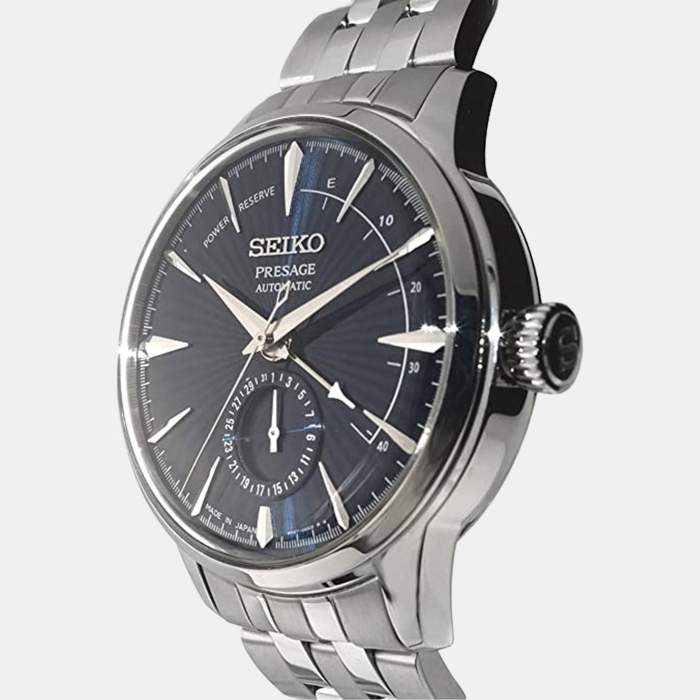 Presage Men Automatic Blue Dial Analog Stainless Steel Watch SSA347J1