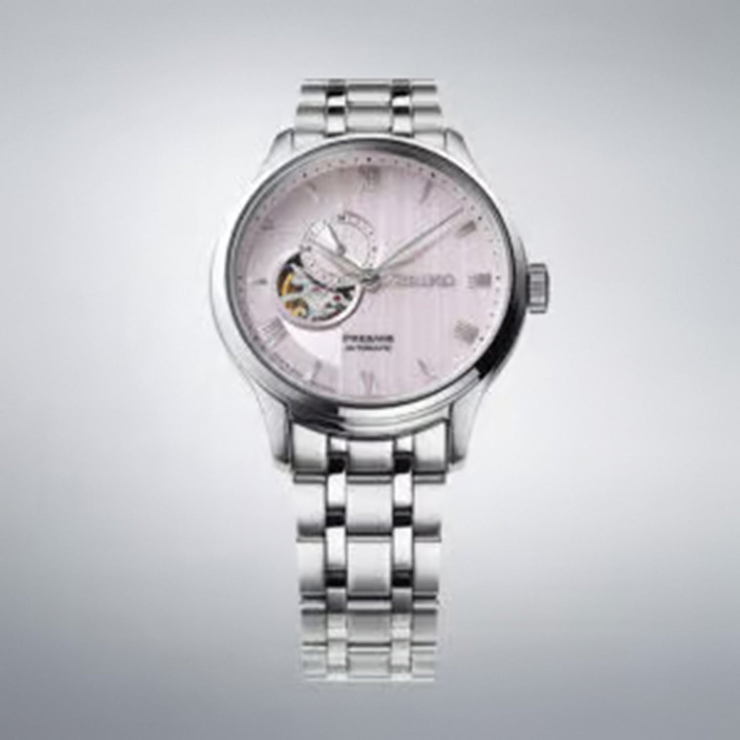 Presage Men Automatic Pink Dial Analog Stainless Steel Watch SSA465J1