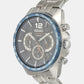 Dress Men Quartz Blue Dial Chronograph Stainless Steel Watch SSB345P1