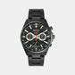 Dress Men Quartz Black Dial Chronograph Stainless Steel Watch SSB399P1
