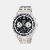 Dress Men Quartz Blue Dial Chronograph Stainless Steel Watch SSB427P1
