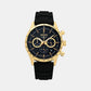 Dress Men Quartz Black Dial Chronograph Silicone Watch SSB446P1