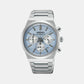 Conceptual Men Quartz Blue Dial Chronograph Stainless Steel Watch SSB459P1