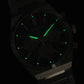 Conceptual Men Quartz Green Dial Chronograph Stainless Steel Watch SSB461P1