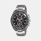 Prospex Men Solar Black Dial Chronograph Stainless Steel Watch SSC487P1