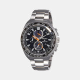 Prospex Men Solar Black Dial Chronograph Stainless Steel Watch SSC487P1