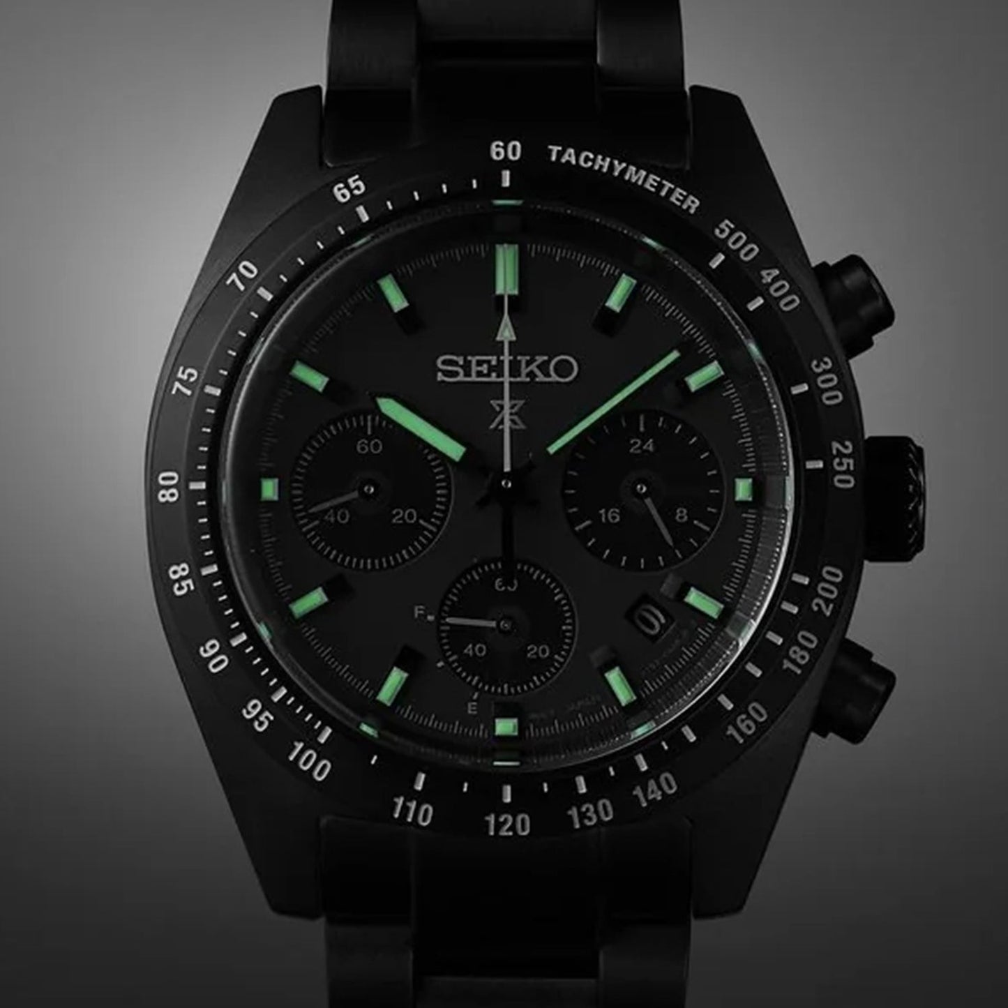 Prospex Men Solar Black Dial Analog Stainless Steel Watch SSC917P1