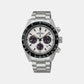 Prospex Men Solar White Dial Chronograph Stainless Steel Watch SSC961P1
