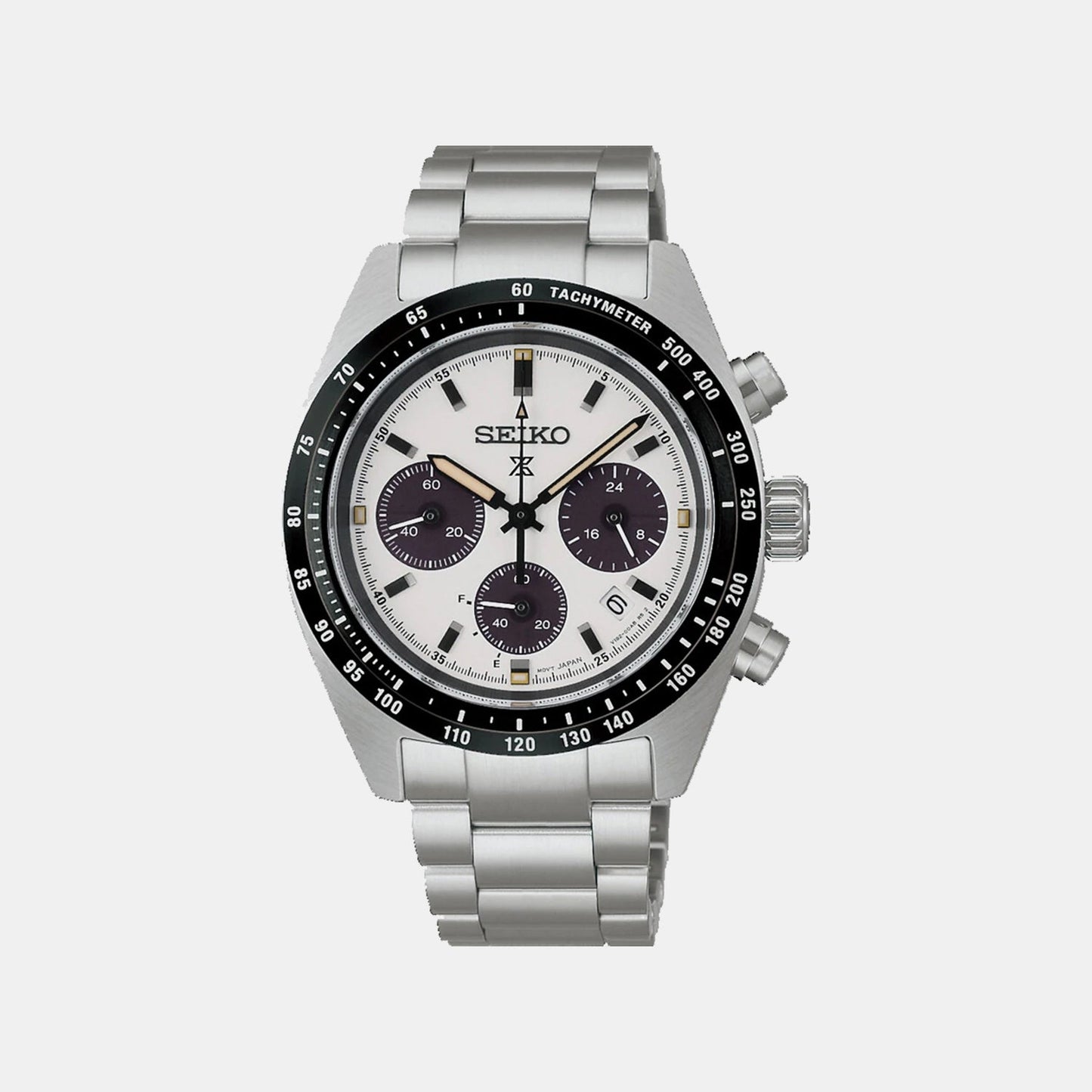 Prospex Men Solar White Dial Chronograph Stainless Steel Watch SSC961P1